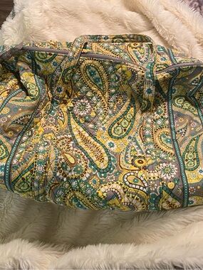 Vera Bradley Lemon Parfait large duffel bag